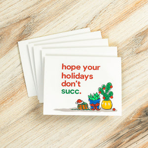 HOLIDAY CARD 5-PACK (HOLIDAYS DON'T SUCC)