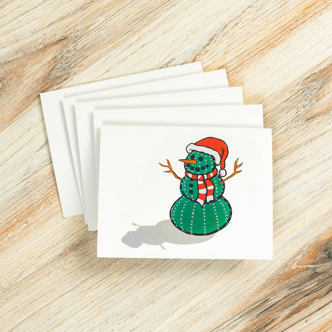 HOLIDAY CARD 5-PACK (SNOWMAN)