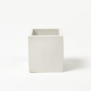 CONCRETE POTS | WHITE CUBE (SMALL)