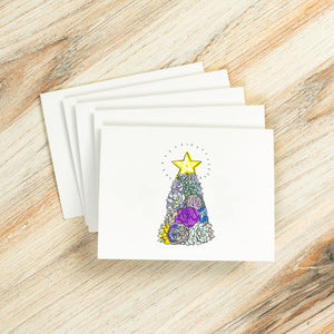 HOLIDAY CARD 5-PACK (SUCCULENT TREE)